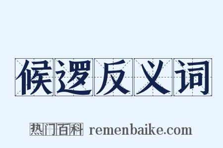 候逻反义词是什么意思的图片